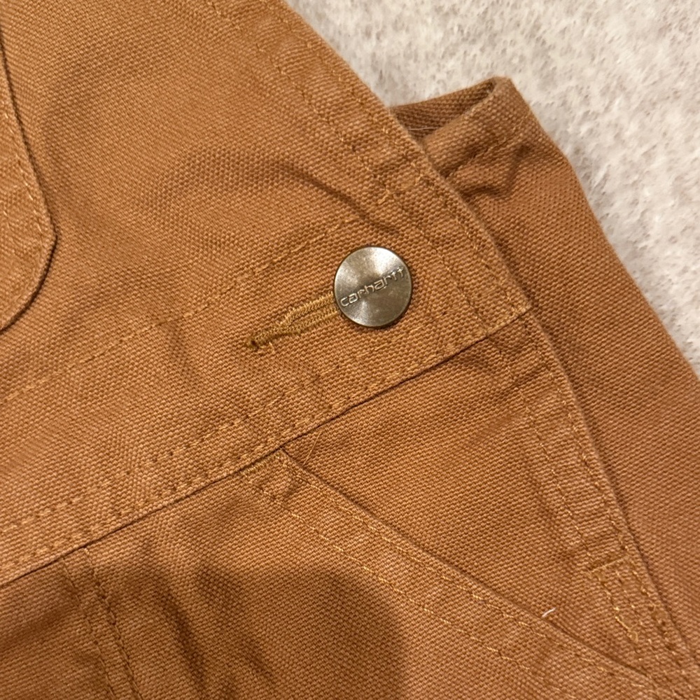 Carhartt Kids Overalls in Classic Brown - Picture 4 of 7